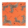 Caspari Zebras Orange Cocktail Napkins - 20 Per Package, 2