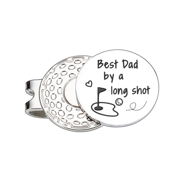 Best Dad by a Long Shot Hat Clip - Fathers