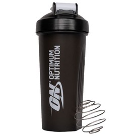 Optimum Nutrition Optimum Nutrition Shaker with Stainless Steel Mixing Ball, BPA- and DEHP-free, Dishwasher Safe, For Protein Powder, Workout Supplements and Meal Replacement Shakes, Black, 600 ml