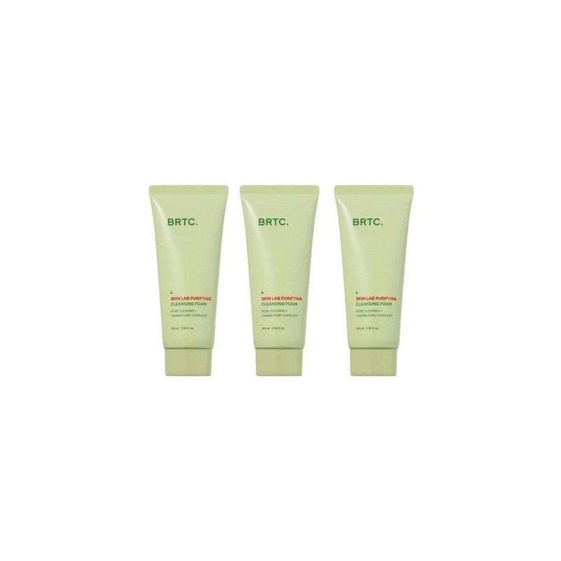 BRTC Skin Lab Purifying Cleansing Foam 100 ml 3pcs /