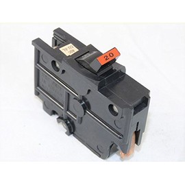 1- FEDERAL PACIFIC FPE CHALLENGER NA120 NA 20A 1P 120V STAB-LOK THICK STYLE BLACK OR RED HANDLE