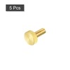 sourcing map Pack of 5 Knurled Screws M6 x 16