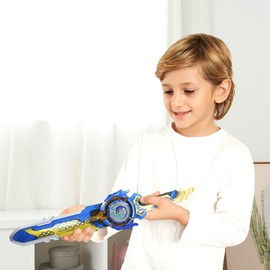 INFINITY NADO Battling Toys, Mini Nado Sword for Beginners, Spinning Top and Sword Launcher Battle Set Toys for Kids Ages 5-7 8-12, Mini Battle Sword Toys for Boys, Blue