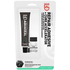 GEAR AID Aquaseal FD Flexible Durable Repair Adhesive and Cure Accelerator, 0.75 oz, 2 Pack