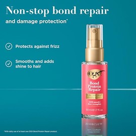 OGX, Multi-Benefit Oil Mist, BOND REPAIR 3 en 1, 24 Horas de Suavidad, Brillo y Fuerza, Protege Contra el Frizz