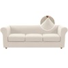 H.VERSAILTEX 4 Piece Stretch Chesterfield Sofa Slipcovers for 3 Seat