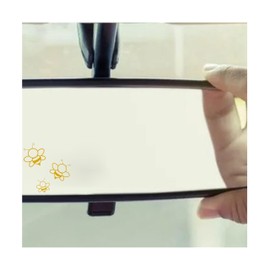 JANES 3pcs Bumble Bee Bumblebee Decal, Size 2x1.8 UV DTF Transfer Car Mirror Decal, Fantasy Rearview Mirror Sticker, Mini Bee Car Mirrors Stickers, Car Decals for Women Men, Car Decals for Trucks