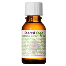 Living Libations Sacred Sage Meditative Chrism, 5ml