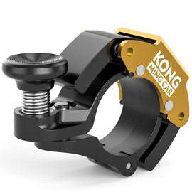 KONG KO-280 Bicycle Bell, Refreshing Tone, Silent Function, Lightweight, Loud Volume, Aluminum, Cycle Bell, Gold