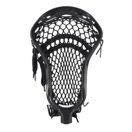 Cryfokt 2F Faceoff Lacrosse Head Strung with Type 4f Mesh, Lacrosse Stick Head Training Equipment for Competition Offensive Defensive Strategies with Various Lacrosse Equipment (Black)