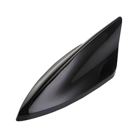 CGEAMDY Car Shark Fin Antenna Cover Fairing, Fm/AM Antenna, Made of ABS, Low Wind Resistance, for SUVs, Trucks, Vans, Car Tuning (Black)