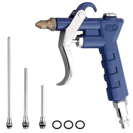 AUTOUTLET 1Pcs Air Gun with 3 Pcs Air Tubes and Rings, Blow Gun Kit with Air Intake Knob, Suitable for Cleaning, Aerating, Automotive, etc