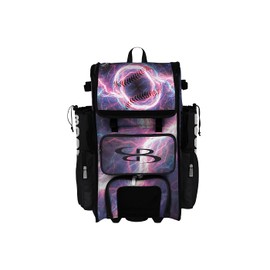 Boombah Superpack Hybrid Rolling Bat Bag - The Natural 2.0 Bat Pack Multicolor - Wheeled & Backpack Version
