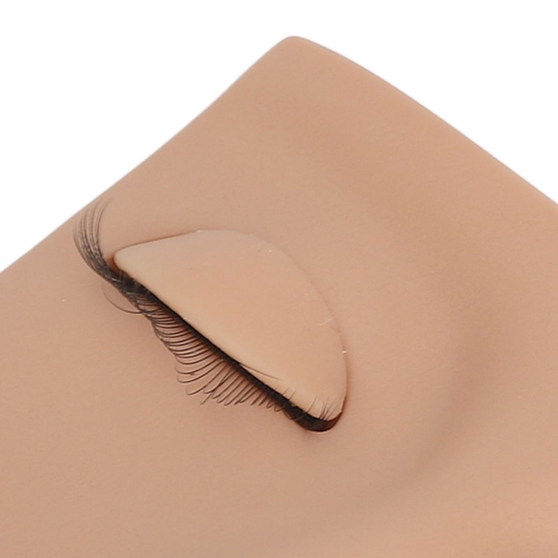 Eyelash Mannequin Head Practice Realistic Half Face Makeup Head Training