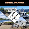 METOWARE Keyed Alike Trailer Hitch Lock Set, 5/8" Dia 3-1/2”