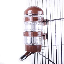 Dispensador de agua para perrera, contenedor de botella de agua sin goteo, material ABS, libre de BPA, 16 onzas para animales pequeños