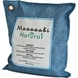 Air Freshener Deodorizer, Long Lasting, Made in Japan, Bamboo Charcoal Deodorizer, Place Easy, Deodorizer, Odor Prevention, Moisture, Deodorizer, Dehumidifier, SDGs Mabi Natural (Blue)