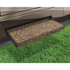 Prest-O-Fit 2-0051 Jumbo Wraparound + Plus RV Step Rug Brown 23 in. Wide