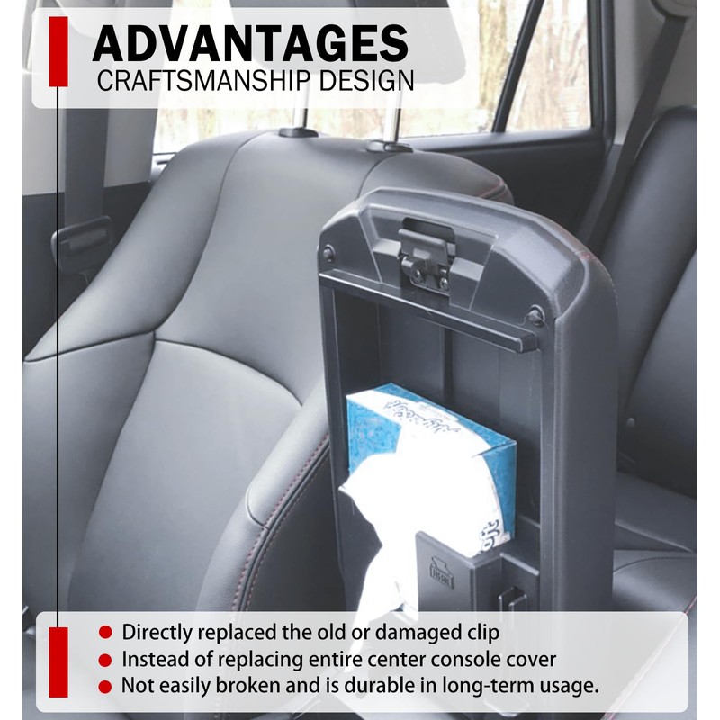 (2 Pack) Center Console Cover Lock Sub Assy Center Console