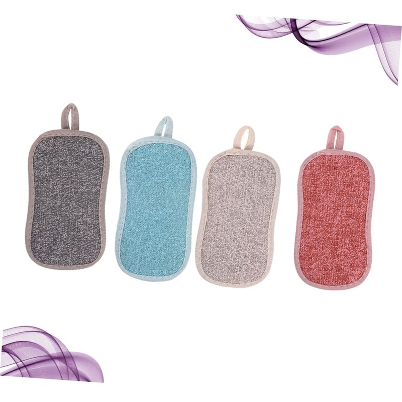 Outanaya Set of 4 Dishwashing Sponges Scrub Sponge Pads Dishcloth