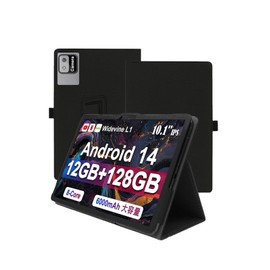 Case for Callsky Ctab 10 Tablet 10 Inch Android 14，WUNIAK Premium Leather Business Folio Stand Cover with Hand Strap for Table,Black.