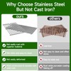 LOCVCDA 19 3/4" Stainless Steel Cooking Grates Replacement for Chargriller
