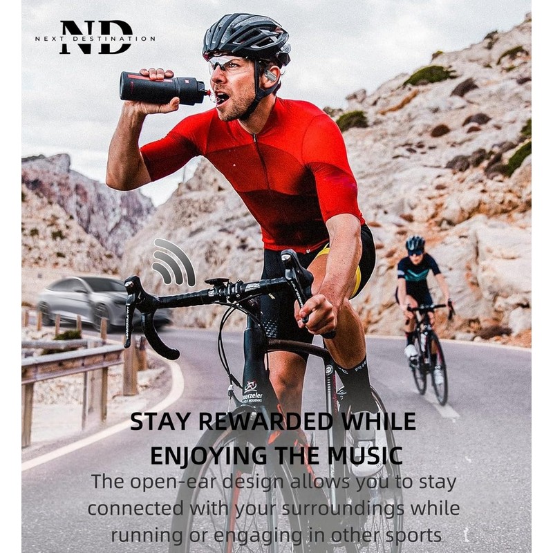 Next Destination Wireless Bluetooth 5.4 Sports Headphones with Hook Q16S