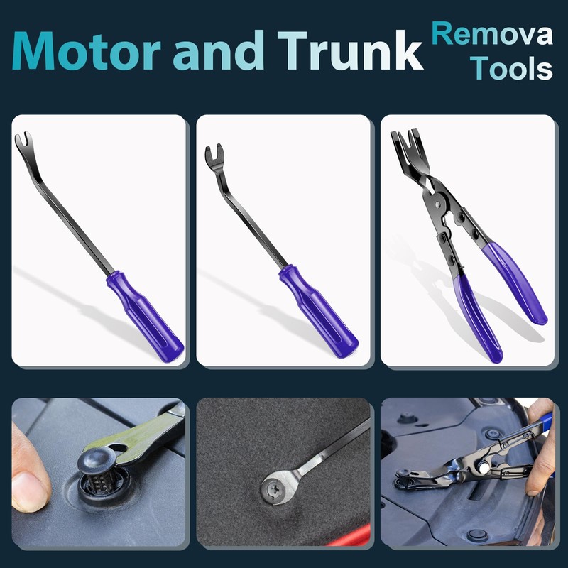 Keze 7 Pcs Auto Plastic Trim Removal Pry Tool &