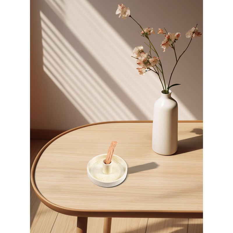 Lestino Palo Santo Holder, Ceramic Incense Burner for Palo Santo
