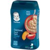 Gerber Probiotic Oatmeal and Peach Apple cereal helps expose babies