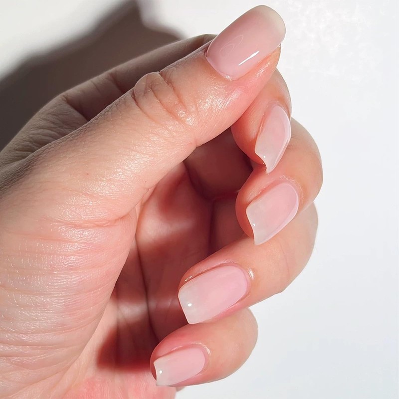 COSMOO Pale Pink Nail Polish Chip Resistant Manicure, Non-Toxic, Vegan,