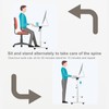 KOUPA Adjustable Height Standing Desk, Writable Tempered Glass Desktop with