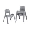 ECR4Kids SitRight Chair, Classroom Seating, Grey, 4-Pack