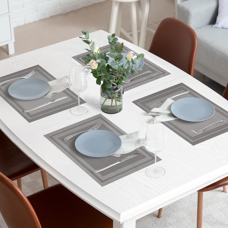 SueH Design Woven Place Mats, Place Mats Set of 4