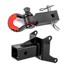 WeiSen UTV 2" Rear Receiver Hitch & 2" Shackle Hitch Receiver with 3/4'' D Ring Shackle, 7/8" Locking Pin Compatible with Can-Am Outlander & Renegade 1000 850 800 650 570 500 450 MAX XMR 2012-2024