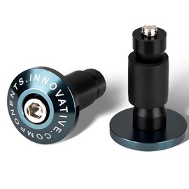 Goldfire Motorcycle 7/8'' Bar Ends Plug, 22mm Unversal Handlebar Grips Cap Bar End Weights Fits for Yamaha Kawasaki Suzuki Honda Dirt Bike Mountain Bike and Almost Motorcycle Model (Titanium)