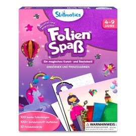 Skillmatics Art & Craft Activity - Foil Fun Unicorns and Princesses, Dirt-Free Art for Children, Craft Kits, DIY Activity, Gifts for 4 to 9 Years