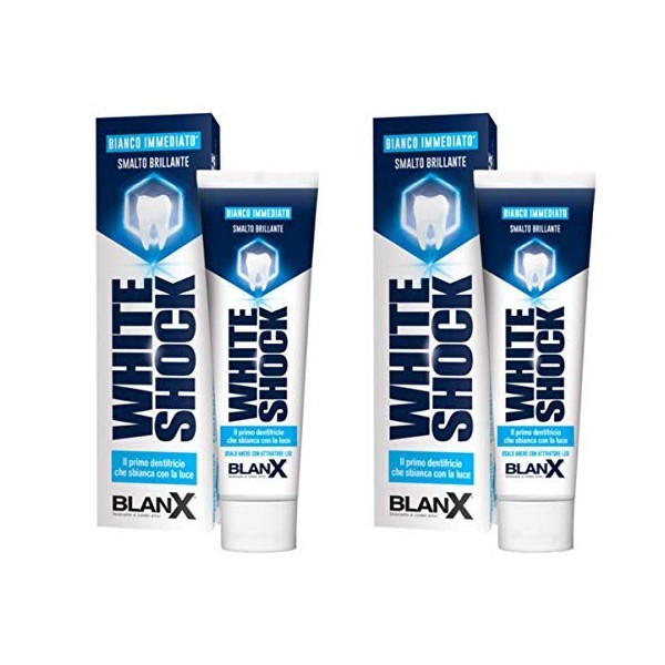 BlanX: pasta dental blanqueadora "Instant White" * 2.54 tubos de 75 ml (paquete de 2) * [Importación italiana]