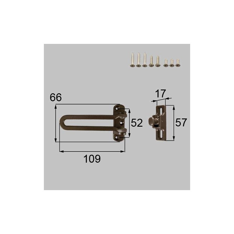 LIXIL (rikusiru) TOSTEM Door Guard Set (Side Open for) Bronze
