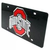 Stockdale Ohio State Buckeyes Inlaid Acrylic License Plate - Black Background