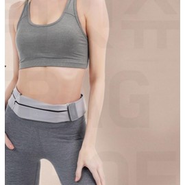 Unisex Running Belt Bag Sports Waist Pouch Hip Bag Black L