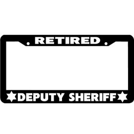BLVD RETIRED DEPUTY SHERIFF License Plate Frame