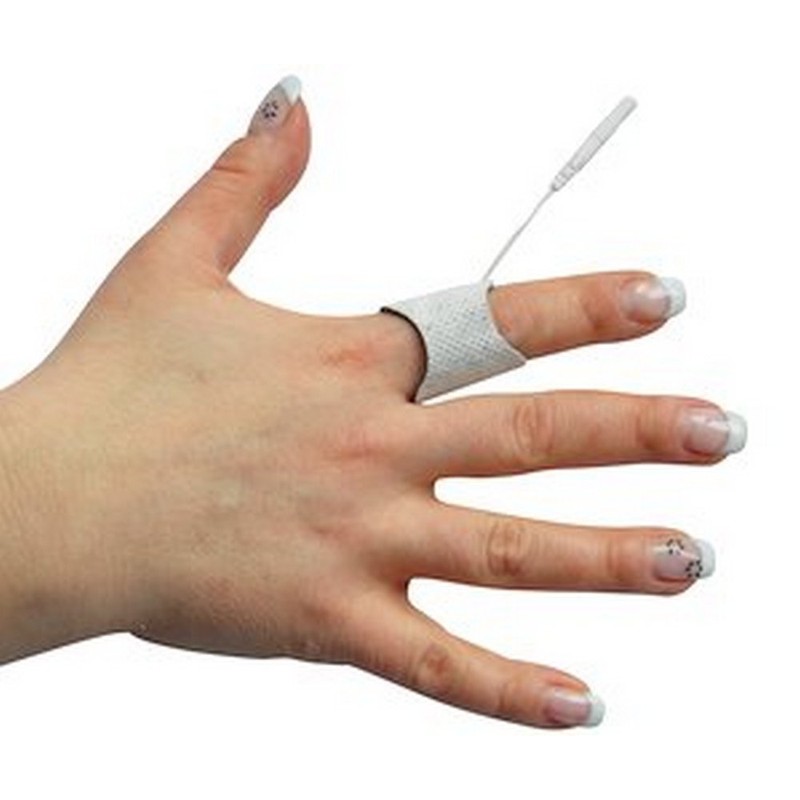 4 Elektroden-Pads 65x30 mm für Finger & Handgelenk - TENS-Schmerztherapie