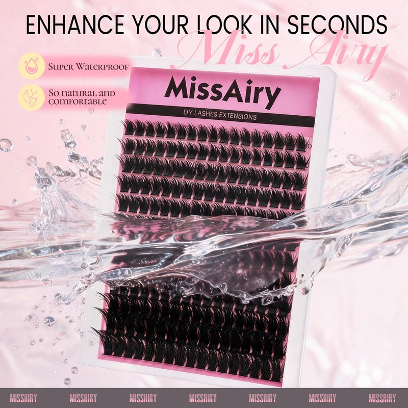 Lash Clusters Kit with Spikes Wispy Lash Clusters False Eyelash