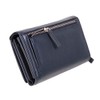 MIKA 42166 Women's Genuine Leather Wallet in Landscape Format with