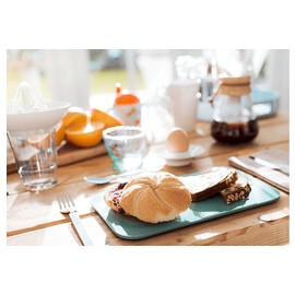 Rosti Mepal 106096013800 Retro Blue Melamine Chopping Board 26 x 16 x 0.8 cm