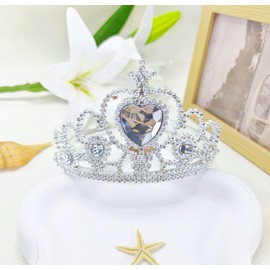 [YNOBUN] Princess Dress Up Accessories Set Crown & Wand 2 Pieces Girls Jewelry Toy Gift Box Perfect for Birthday Party, Amusement Park, Stage Performance, Photo Shoot-sv