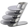 Cup Coasters, Newness Cup Coasters Set with Decorative Rack, Stainless