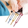 Tuning Forks Set for Healing with Mallet 3 Color Weighted