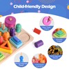 Hoiloie Montessori Toy from 1 Year, Wooden Toy & Stacking